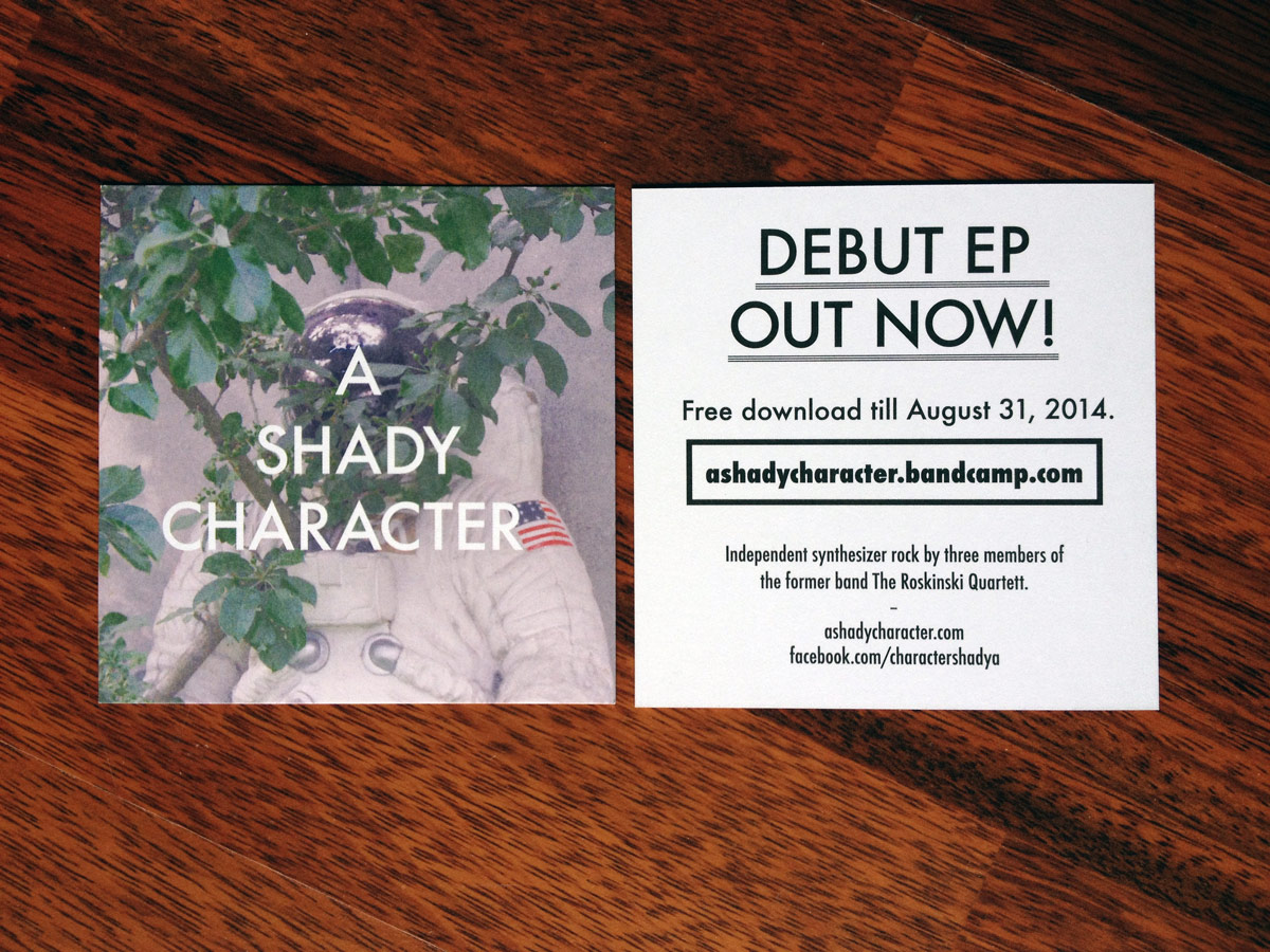 A Shady Character Flyer